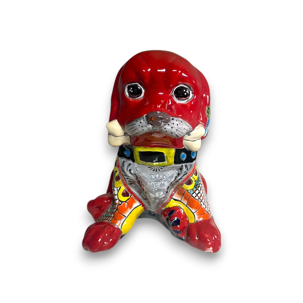 Talavera Dog Statue | Colorful Hand-Painted Mexican Puppy Decor Talavera Statue La Vie Bien Talavera Dog Statue | Colorful Hand-Painted Mexican Puppy Decor