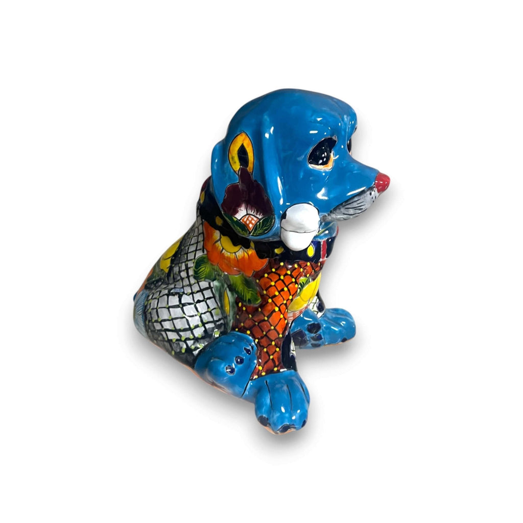 Talavera Dog Statue | Colorful Hand-Painted Mexican Puppy Decor Talavera Statue La Vie Bien Talavera Dog Statue | Colorful Hand-Painted Mexican Puppy Decor