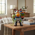 Talavera Donkey Planter | Colorful Day of the Dead Art