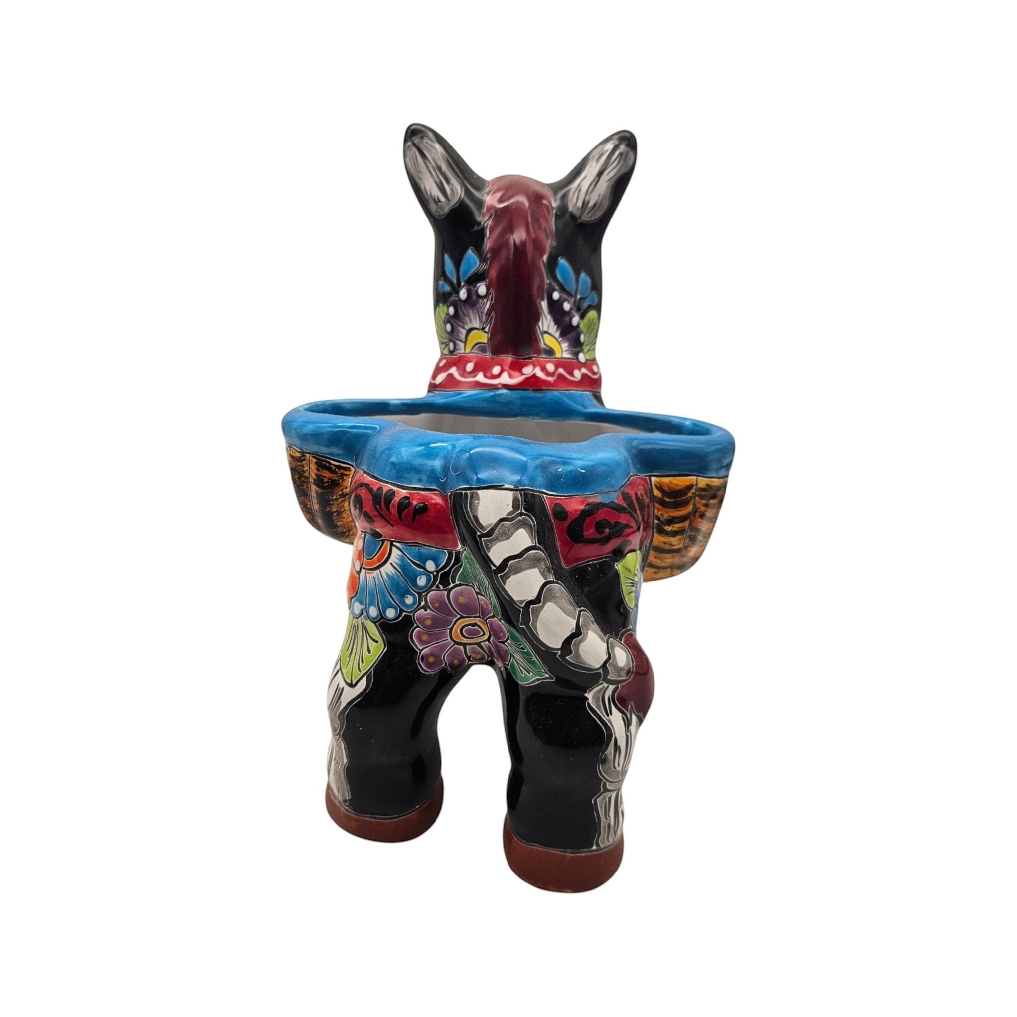 Talavera Donkey Planter | Colorful Day of the Dead Art Talavera Planter La Vie Bien Talavera Donkey Planter | Colorful Day of the Dead Art