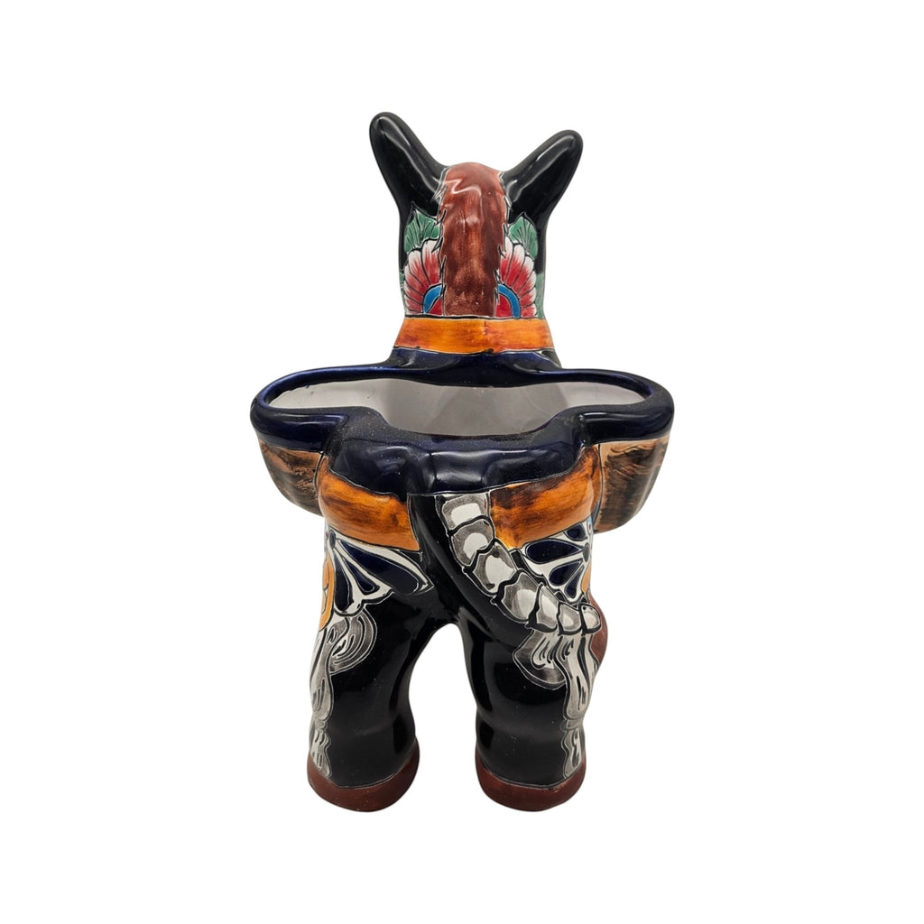 Talavera Donkey Planter | Colorful Day of the Dead Art Talavera Planter La Vie Bien Talavera Donkey Planter | Colorful Day of the Dead Art