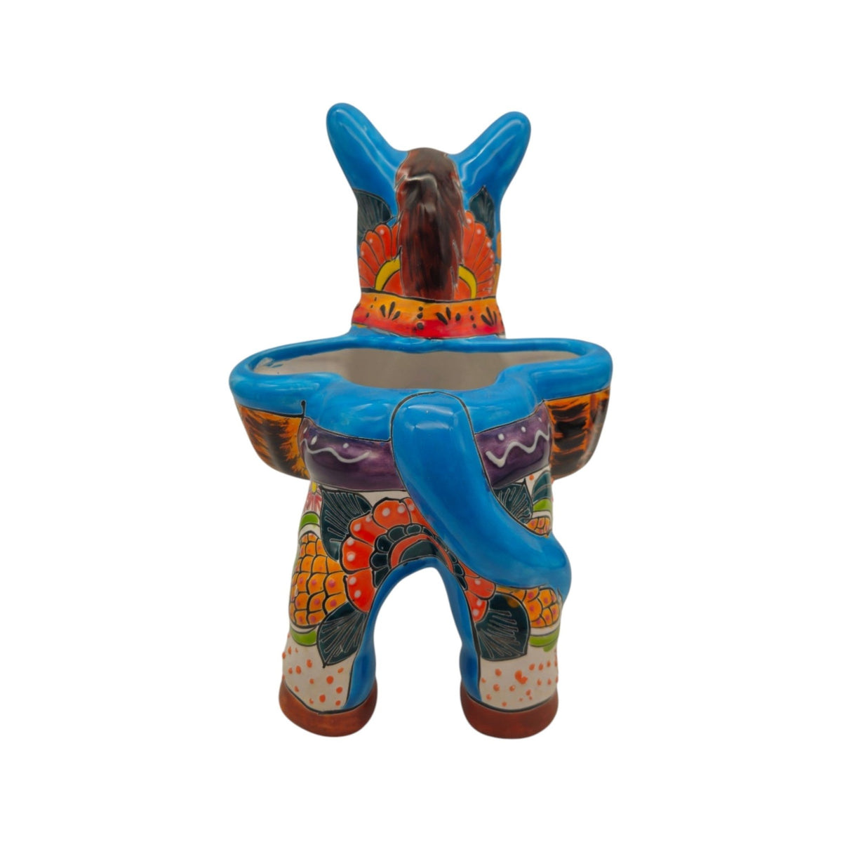 Talavera Donkey Planter | Handmade Mexican Ceramic Burro Pot Animal Planter La Vie Bien Talavera Donkey Planter | Handmade Mexican Ceramic Burro Pot