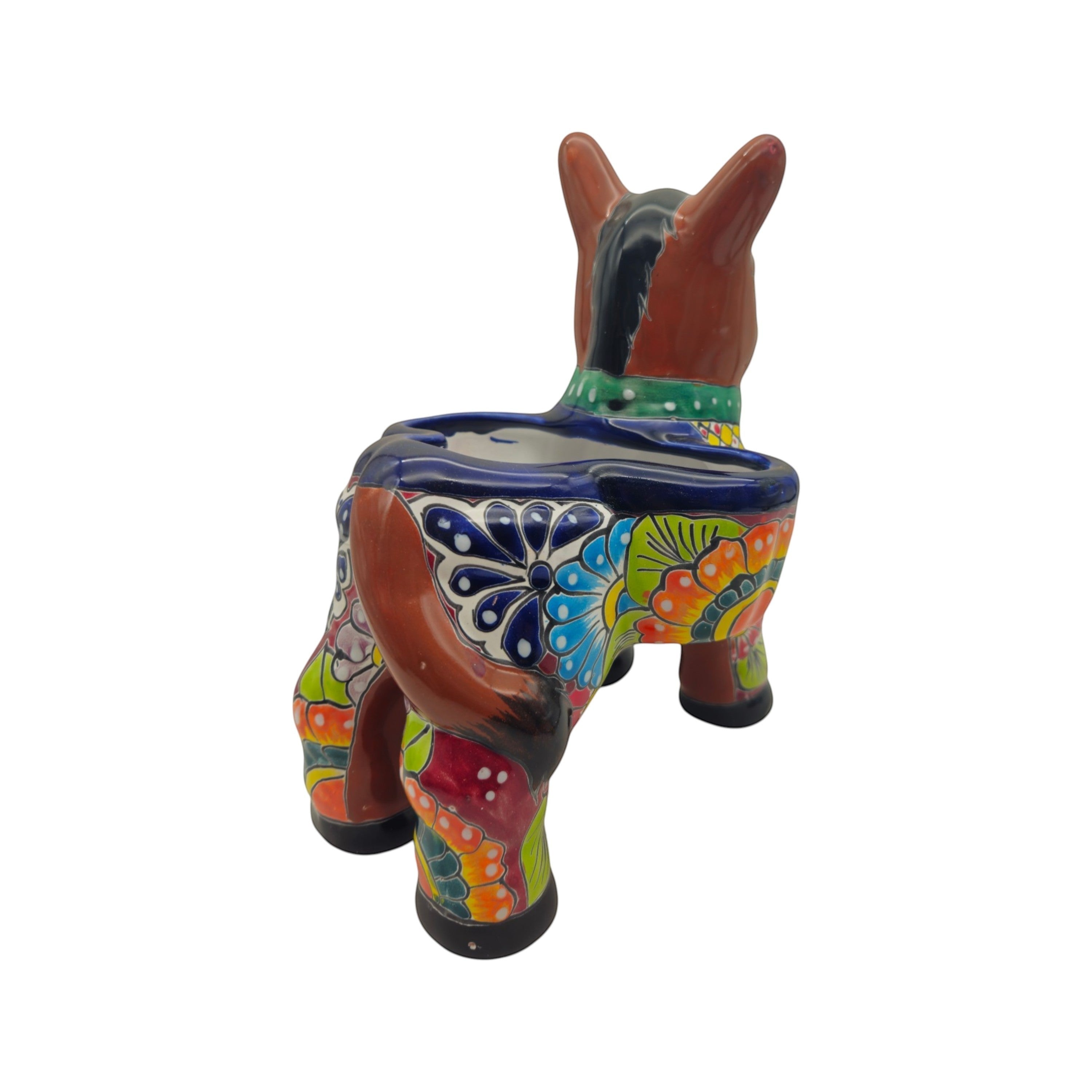 Talavera Donkey Planter | Vibrant Mexican Burro Pot