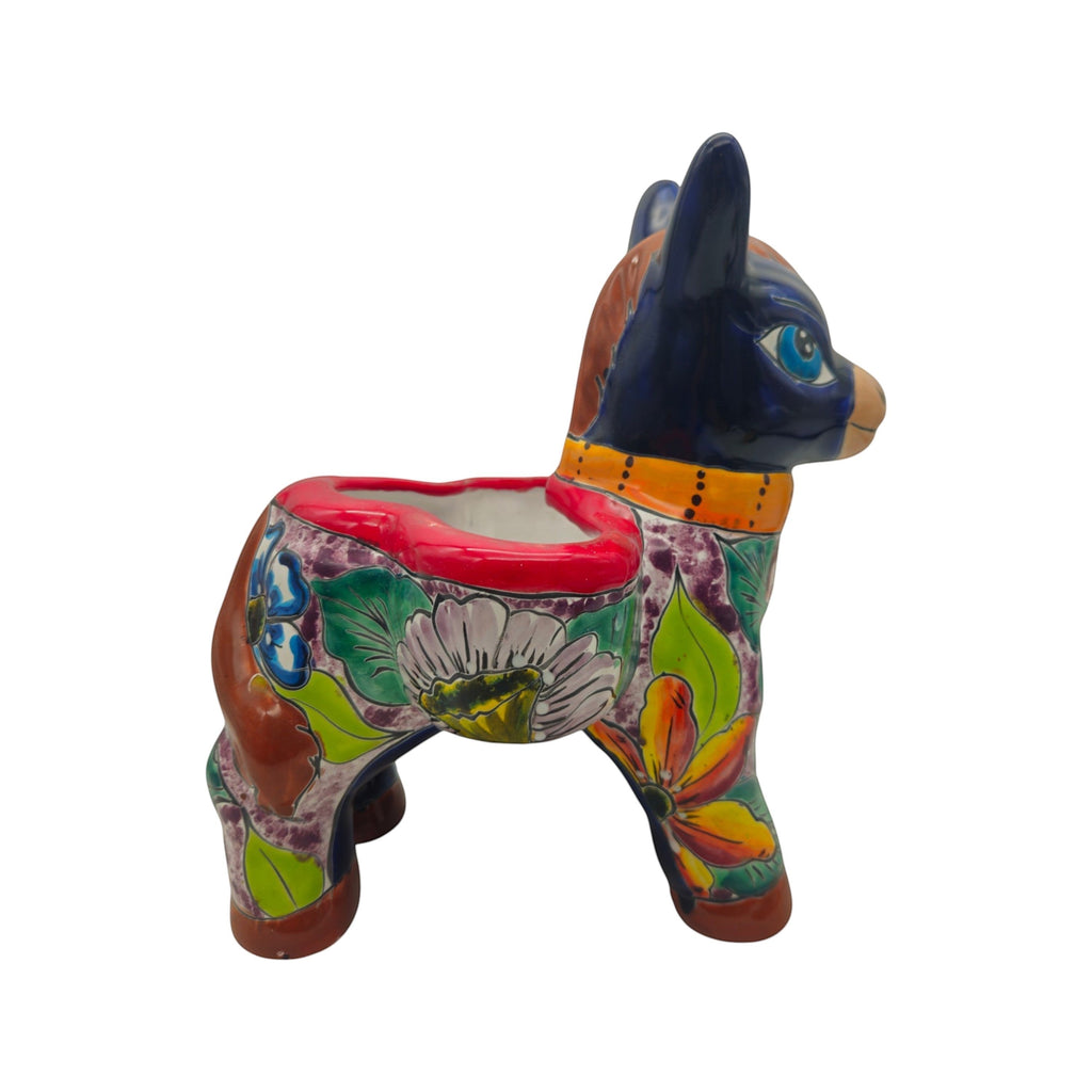 Talavera Donkey Planter | Vibrant Mexican Burro Pot