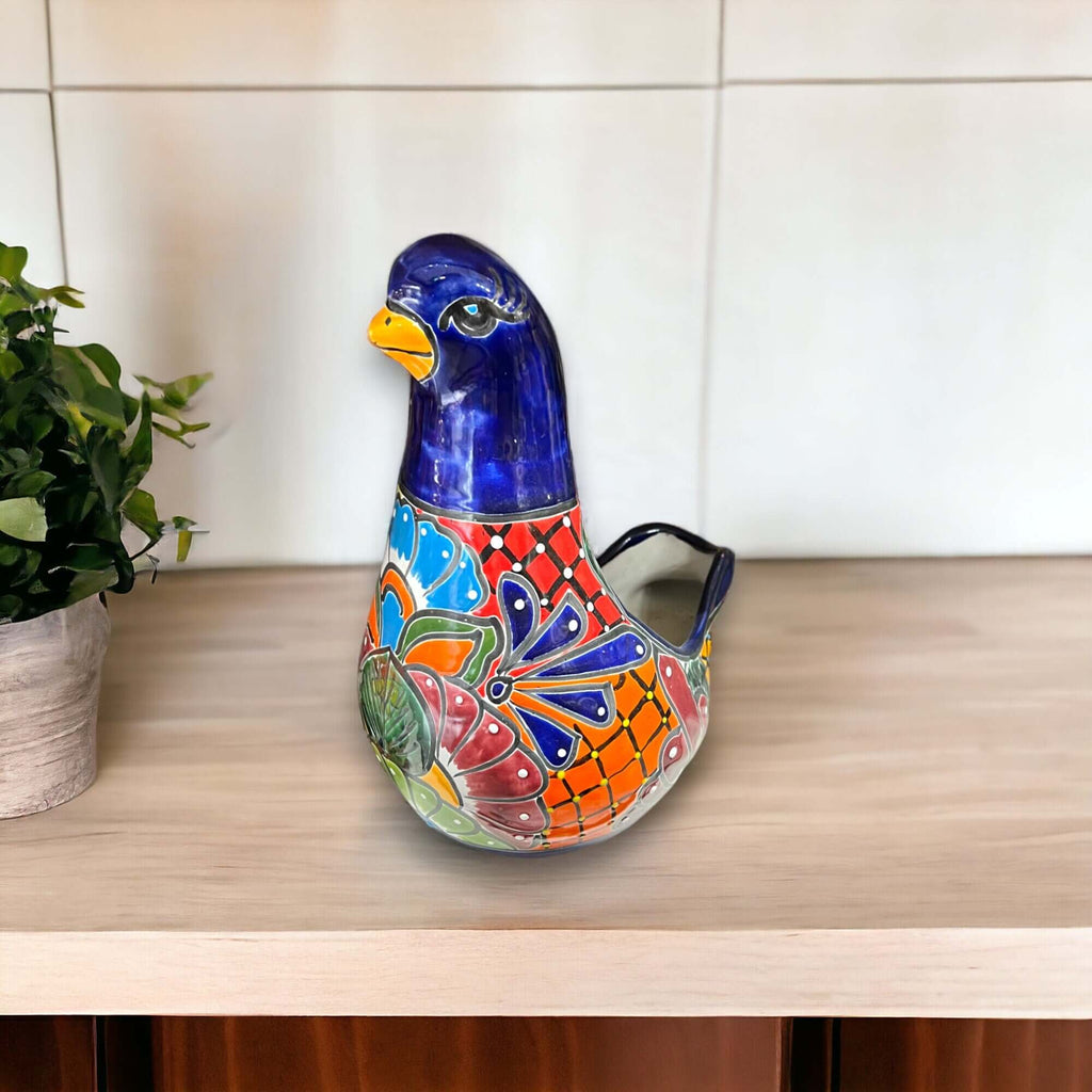 Talavera Dove Planter | Handcrafted Mexican Ceramic Bird Statue Talavera Planter La Vie Bien Talavera Dove Planter | Handcrafted Mexican Ceramic Bird Statue