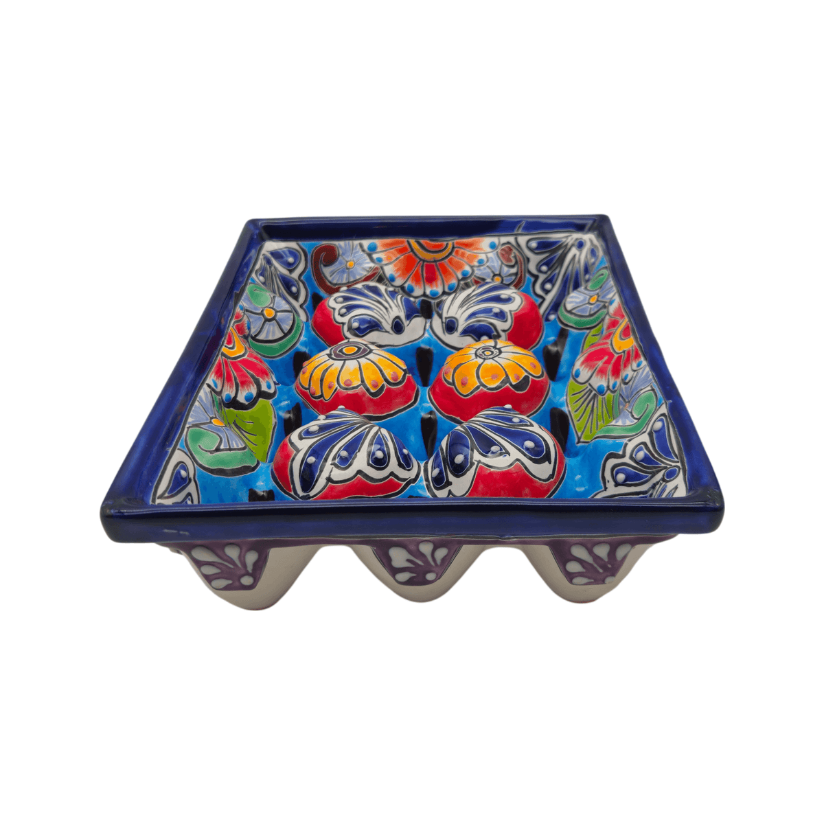 Talavera Egg Crate | Colorful Ceramic Egg Holder Talavera Egg Crate La Vie Bien Talavera Egg Crate | Colorful Ceramic Egg Holder