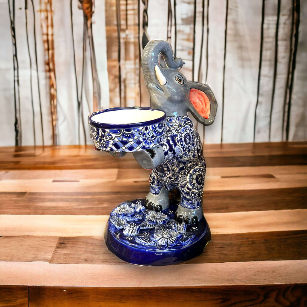 Talavera Elephant Planter | Hand - Painted Ceramic Art Talavera Planter La Vie Bien Talavera Elephant Planter | Hand - Painted Ceramic Art
