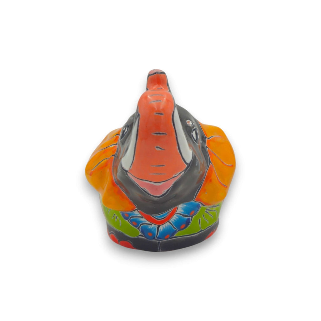 Talavera Elephant Planter | Hand-Painted Gray Ceramic Pot Talavera Planter La Vie Bien Talavera Elephant Planter | Hand-Painted Gray Ceramic Pot
