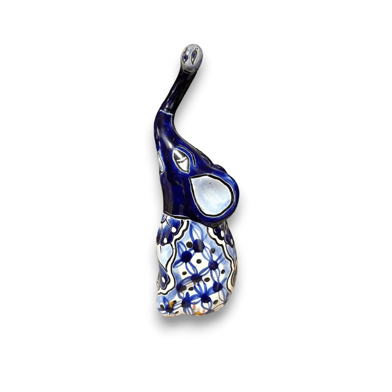 Talavera Elephant Statue | Colorful Hand - Painted Art Talavera Statue La Vie Bien Talavera Elephant Statue | Colorful Hand - Painted Art