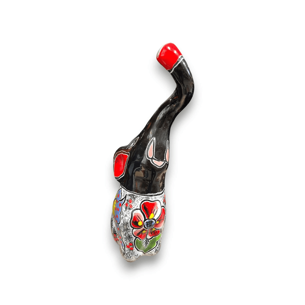 Talavera Elephant Statue | Colorful Hand-Painted Art Talavera Statue La Vie Bien Talavera Elephant Statue | Colorful Hand-Painted Art