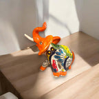 Talavera Elephant Statue | Handmade Mexican Ceramic Decor Talavera Statue La Vie Bien Talavera Elephant Statue | Handmade Mexican Ceramic Decor