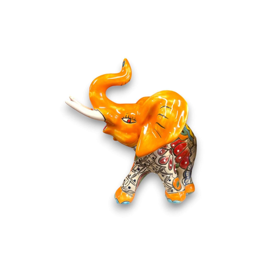 Talavera Elephant Statue | Handmade Mexican Ceramic Decor Talavera Statue La Vie Bien Talavera Elephant Statue | Handmade Mexican Ceramic Decor