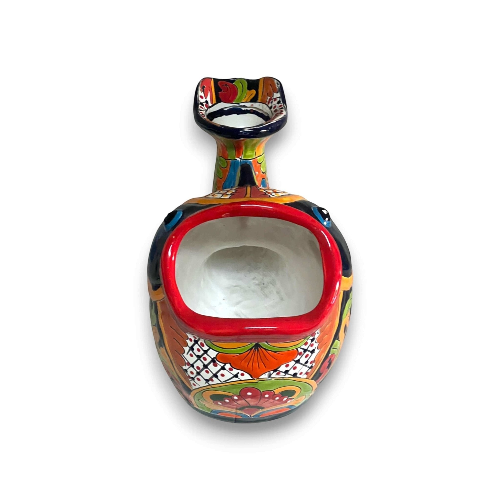 Talavera Fish Planter | Hand-Painted Mexican Ceramic Decor Talavera Planter La Vie Bien Talavera Fish Planter | Hand-Painted Mexican Ceramic Decor
