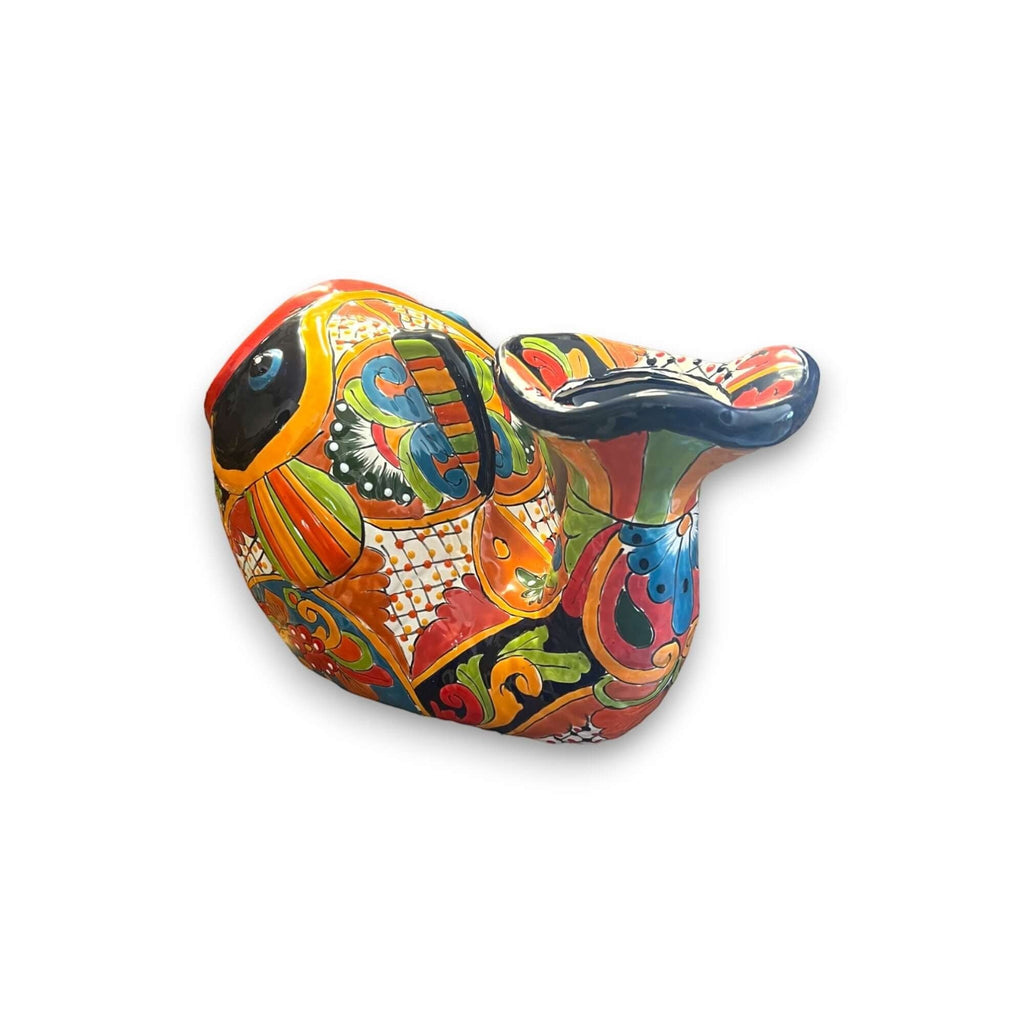 Talavera Fish Planter | Hand - Painted Mexican Ceramic Decor Talavera Planter La Vie Bien Talavera Fish Planter | Hand - Painted Mexican Ceramic Decor