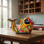 Talavera Fish Planter | Hand - Painted Mexican Ceramic Decor Talavera Planter La Vie Bien Talavera Fish Planter | Hand - Painted Mexican Ceramic Decor