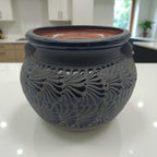Talavera Floral Pot | Handcrafted Black Design Talavera Flower Pot La Vie Bien Talavera Floral Pot | Handcrafted Black Design