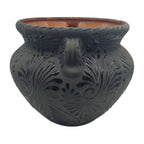 Talavera Floral Pot | Handcrafted Black Design Talavera Flower Pot La Vie Bien Talavera Floral Pot | Handcrafted Black Design