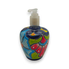 Talavera Floral Soap Pump | Hand-Painted Ceramic Dispenser Talavera Soap Dispenser La Vie Bien Talavera Floral Soap Pump | Hand-Painted Ceramic Dispenser