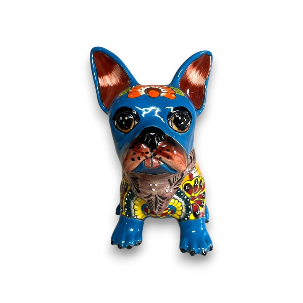 Talavera French Bulldog | Handcrafted Mexican Frenchie Statue Talavera Figurine La Vie Bien Talavera French Bulldog | Handcrafted Mexican Frenchie Statue