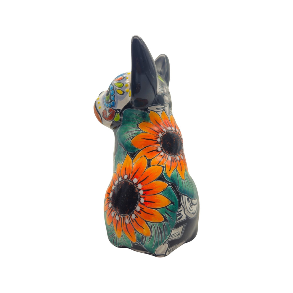 Talavera French Bulldog Statue | Day of the Dead Mexican Decor Talavera Statue La Vie Bien Talavera French Bulldog Statue | Day of the Dead Mexican Decor