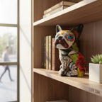Talavera French Bulldog Statue | Day of the Dead Mexican Decor Talavera Statue La Vie Bien Talavera French Bulldog Statue | Day of the Dead Mexican Decor