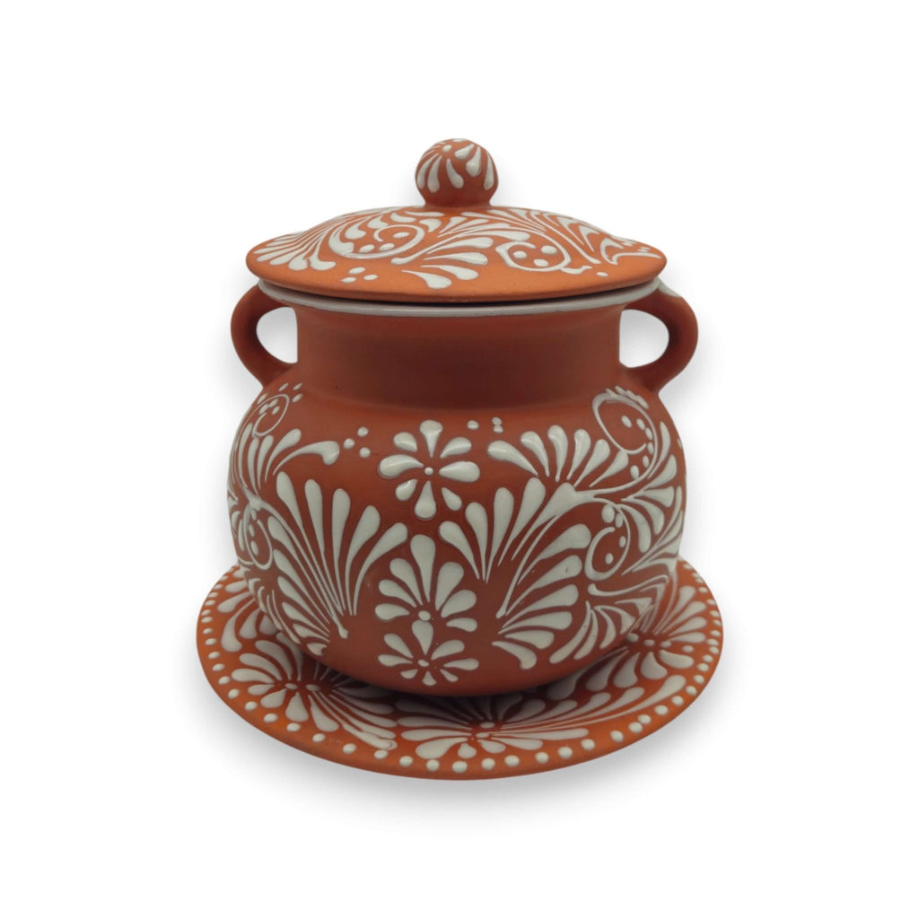 Talavera Frijolero Bean Pot with Lid | Mexican Clay Pot Talavera Frijolero La Vie Bien Talavera Frijolero Bean Pot with Lid | Mexican Clay Pot
