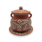 Talavera Frijolero Bean Pot with Lid | Mexican Clay Pot Talavera Frijolero La Vie Bien Talavera Frijolero Bean Pot with Lid | Mexican Clay Pot