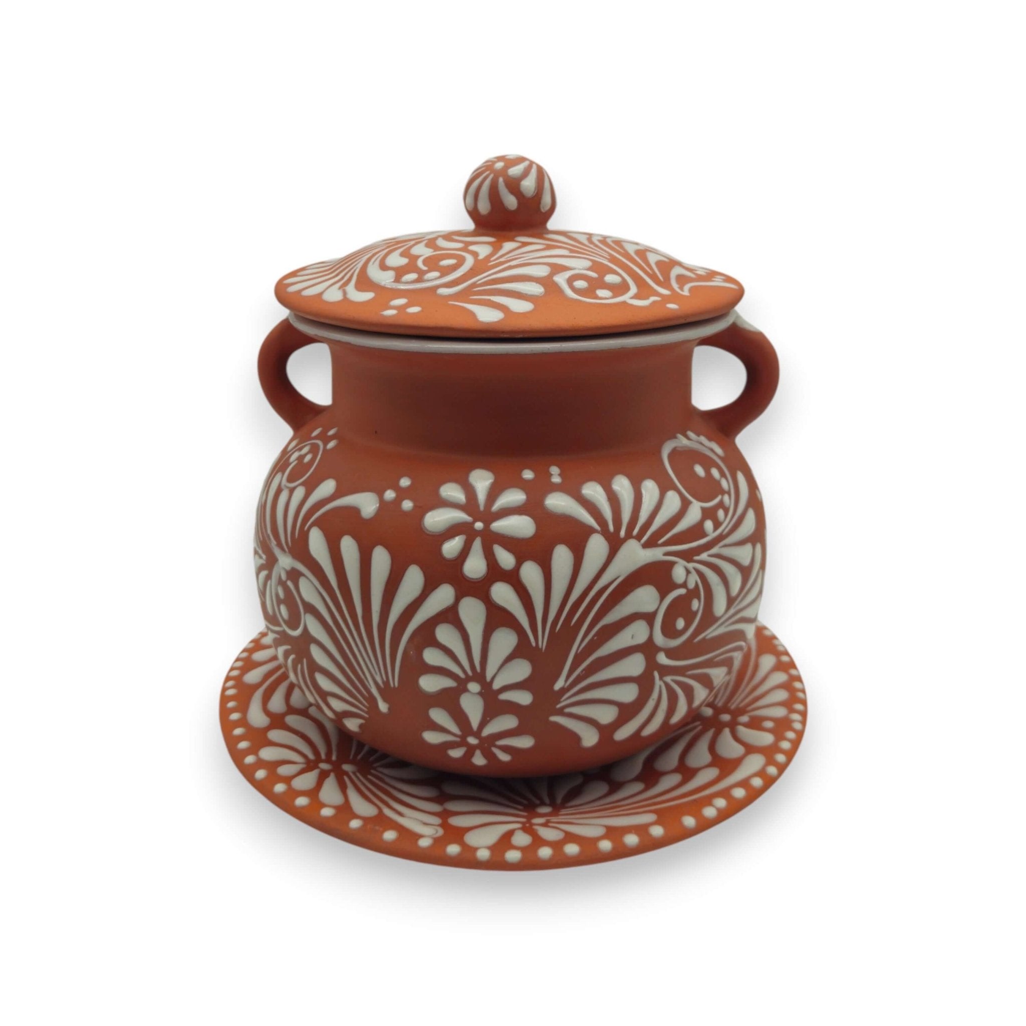 Talavera Frijolero Bean Pot with Lid | Mexican Clay Pot Talavera Frijolero La Vie Bien Talavera Frijolero Bean Pot with Lid | Mexican Clay Pot