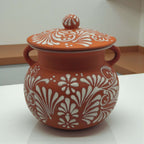 Talavera Frijolero Bean Pot with Lid | Mexican Clay Pot Talavera Frijolero La Vie Bien Talavera Frijolero Bean Pot with Lid | Mexican Clay Pot