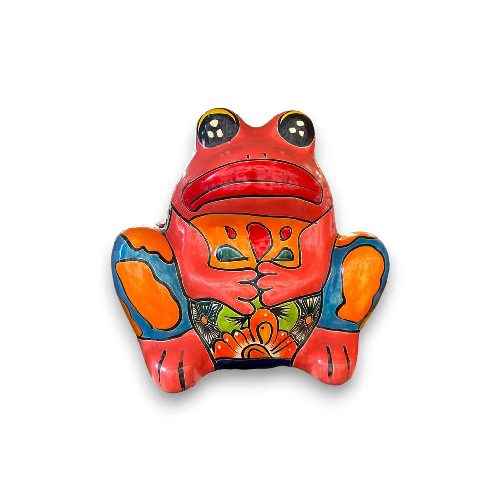 Talavera Frog Planter | Colorful Handmade Mexican Pottery Talavera Planter La Vie Bien Talavera Frog Planter | Colorful Handmade Mexican Pottery