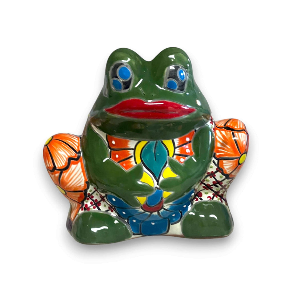 Talavera Frog Planter | Colorful Handmade Mexican Pottery Talavera Planter La Vie Bien Talavera Frog Planter | Colorful Handmade Mexican Pottery