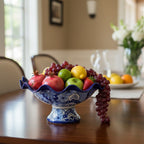 Talavera Fruit Basket | Hand-Painted Mexican Ceramic Centerpiece Talavera Fruit Basket La Vie Bien Talavera Fruit Basket | Hand-Painted Mexican Ceramic Centerpiece
