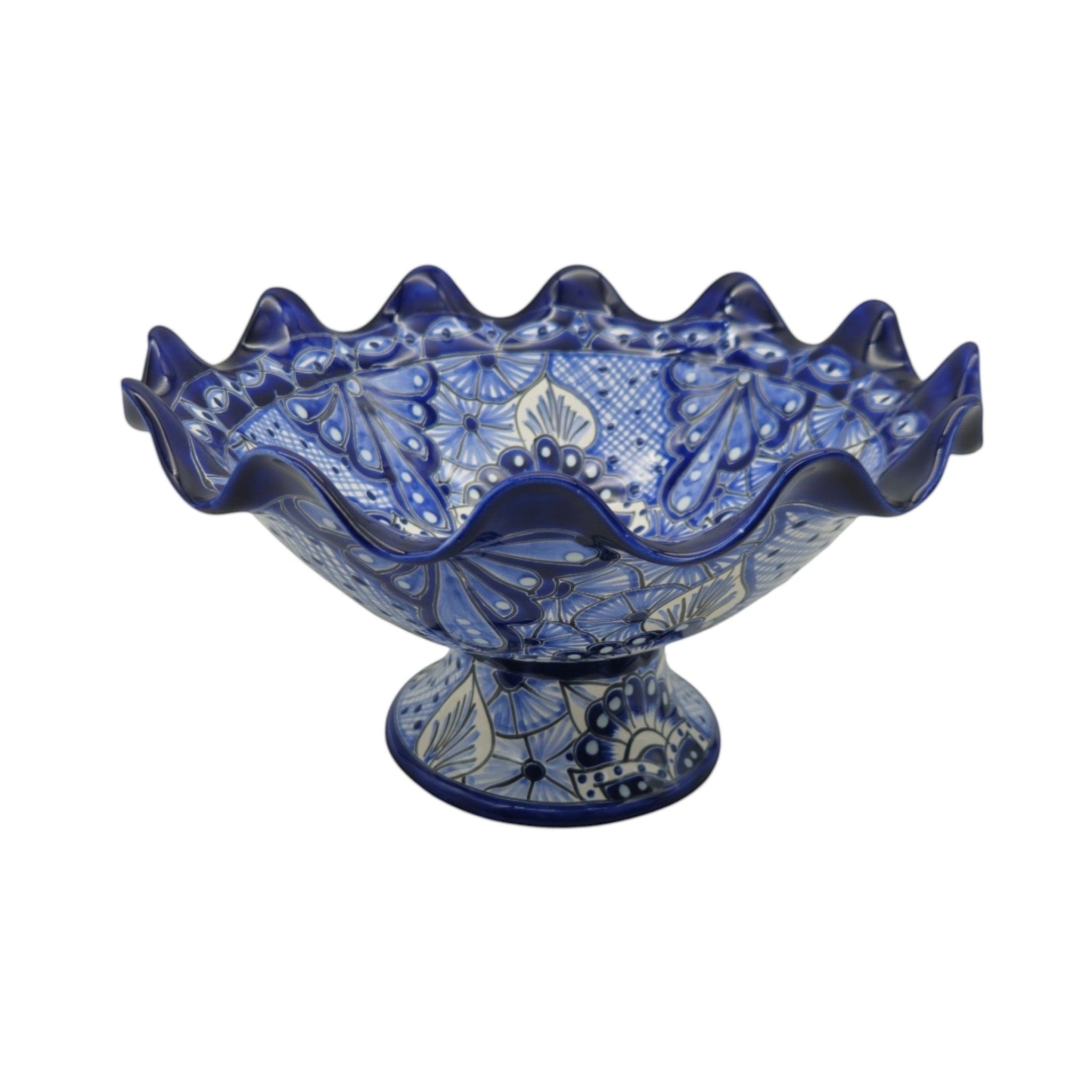 Talavera Fruit Basket | Hand-Painted Mexican Ceramic Centerpiece Talavera Fruit Basket La Vie Bien Talavera Fruit Basket | Hand-Painted Mexican Ceramic Centerpiece