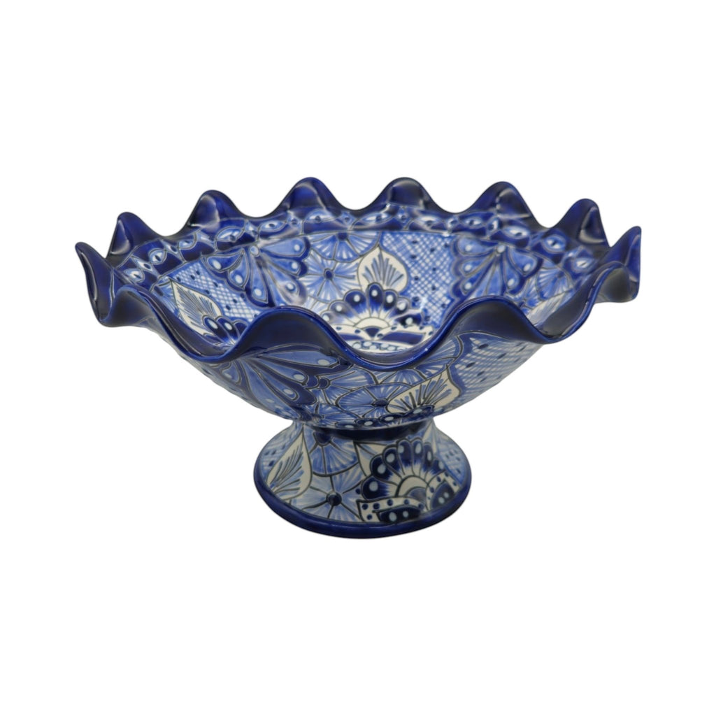 Talavera Fruit Basket | Hand-Painted Mexican Ceramic Centerpiece Talavera Fruit Basket La Vie Bien Talavera Fruit Basket | Hand-Painted Mexican Ceramic Centerpiece