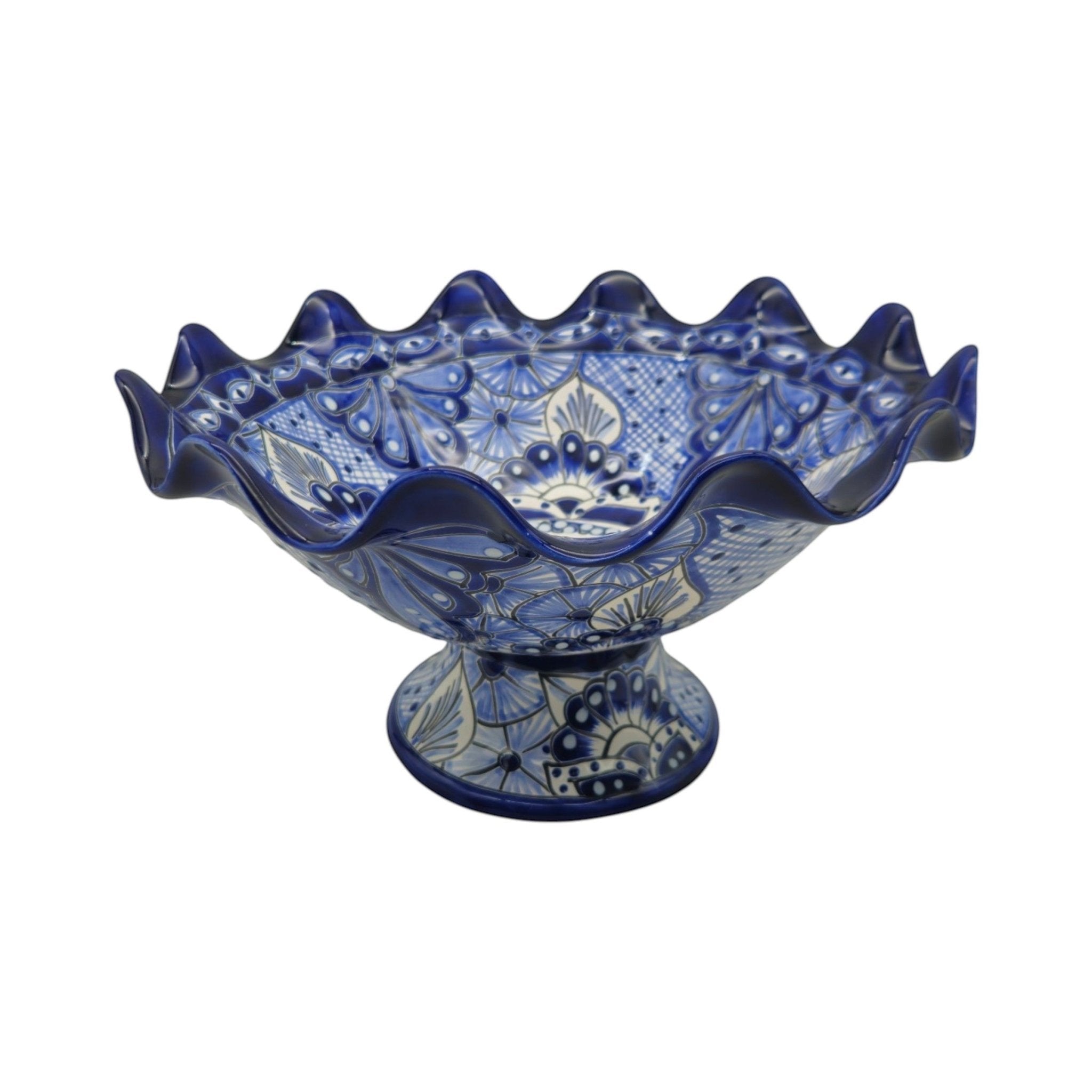 Talavera Fruit Basket | Hand-Painted Mexican Ceramic Centerpiece Talavera Fruit Basket La Vie Bien Talavera Fruit Basket | Hand-Painted Mexican Ceramic Centerpiece