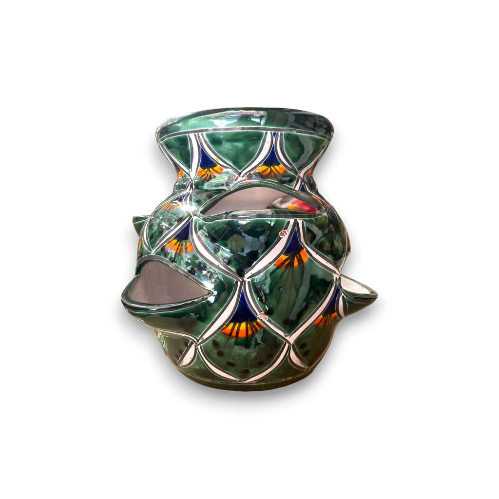 Talavera Strawberry Planter | Green Peacock Design
