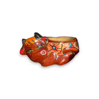 Talavera Cow Planter | Hand-Painted Mexican Ceramic Animal Pot