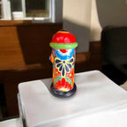 Talavera Fire Hydrant Statue | Hand-Painted Mexican Decor