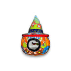 Talavera Jack-o'-Lantern | Mexican Pumpkin with Witches Hat