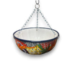 Talavera Hanging Planter | Colorful Hand-Painted Mexican Flower Pot Talavera Flower Pot La Vie Bien Talavera Hanging Planter | Colorful Hand-Painted Mexican Flower Pot