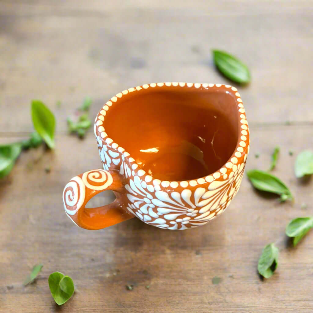 Talavera Heart Mug | Hand - Painted Mexican Coffee Cup Talavera Mug La Vie Bien Talavera Heart Mug | Hand - Painted Mexican Coffee Cup