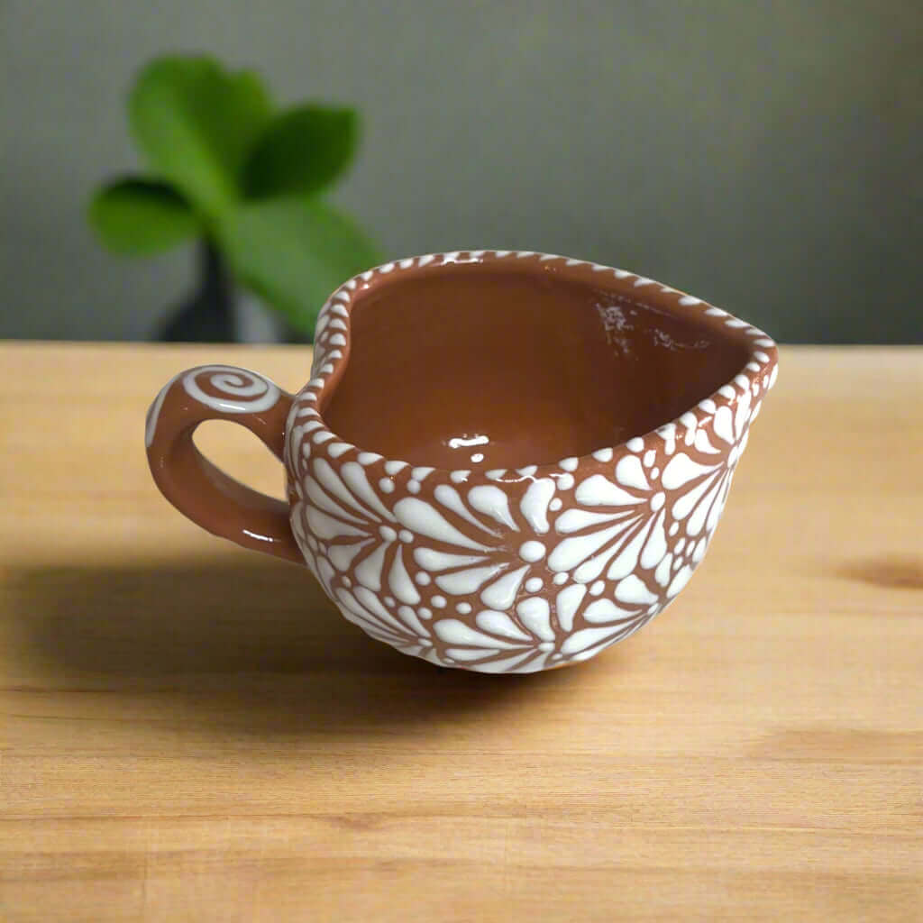 Talavera Heart Mug | Hand - Painted Mexican Coffee Cup Talavera Mug La Vie Bien Talavera Heart Mug | Hand - Painted Mexican Coffee Cup