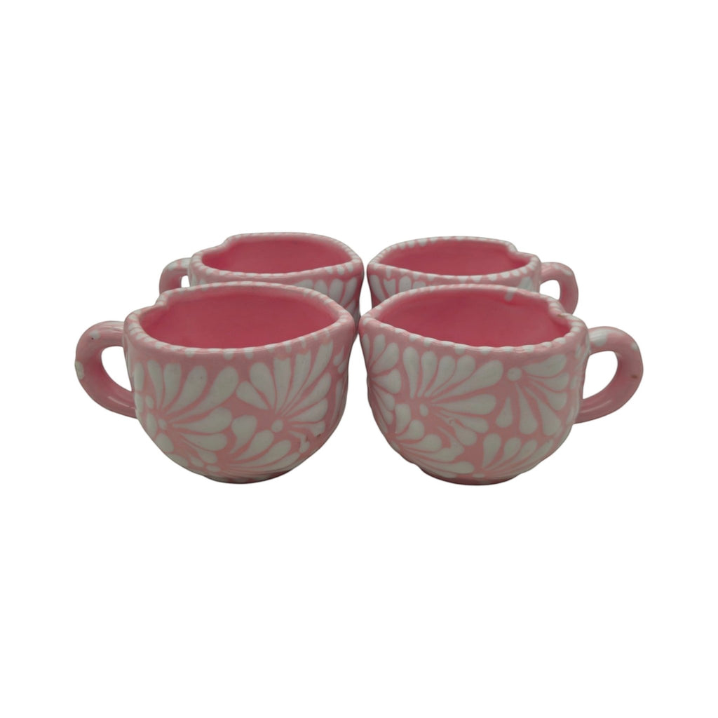 Talavera Heart Mug | Hand-Painted Pink Mexican Coffee Cup Talavera Mug La Vie Bien Talavera Heart Mug | Hand-Painted Pink Mexican Coffee Cup