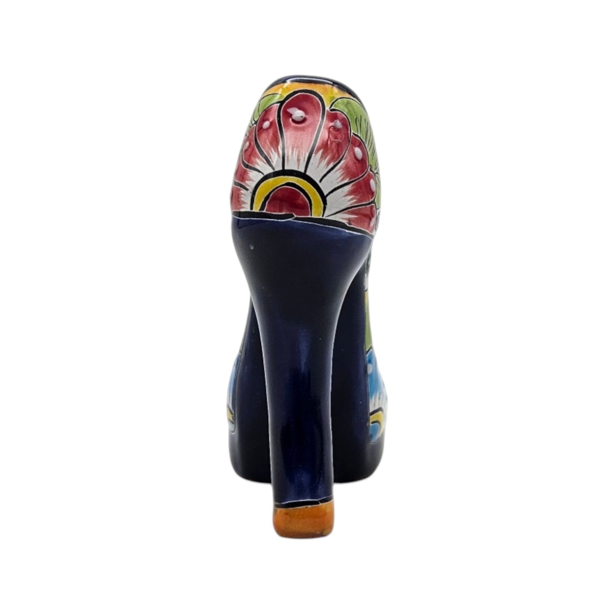 Talavera High Heel Statue | Colorful Handmade Mexican Decor Talavera Statue La Vie Bien Talavera High Heel Statue | Colorful Handmade Mexican Decor