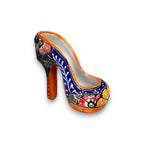 Talavera High Heel Statue | Colorful Handmade Mexican Decor Talavera Statue La Vie Bien Talavera High Heel Statue | Colorful Handmade Mexican Decor