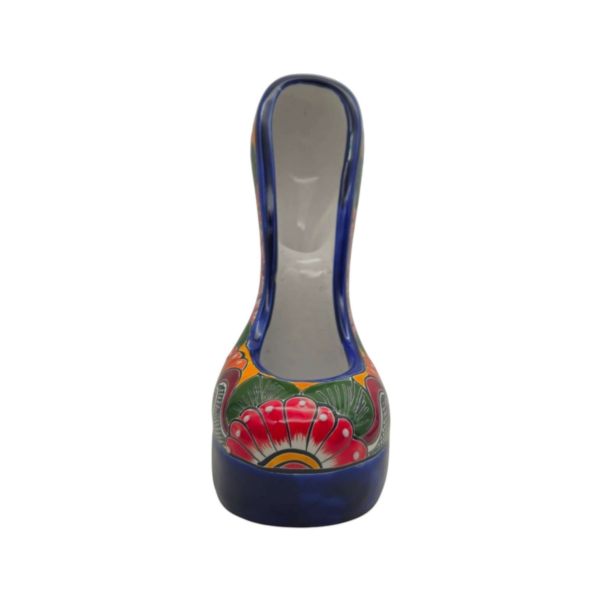 Talavera High Heel Statue | Multicolor Floral Design Talavera Statue La Vie Bien Talavera High Heel Statue | Multicolor Floral Design