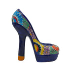 Talavera High Heel Statue | Multicolor Floral Design Talavera Statue La Vie Bien Talavera High Heel Statue | Multicolor Floral Design