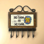 Talavera Key Holder | Handmade Mexican Wall Hook Mexican Key Holder La Vie Bien Talavera Key Holder | Handmade Mexican Wall Hook