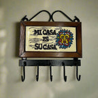 Talavera Key Holder | Handmade Mexican Wall Hook Mexican Key Holder La Vie Bien Talavera Key Holder | Handmade Mexican Wall Hook
