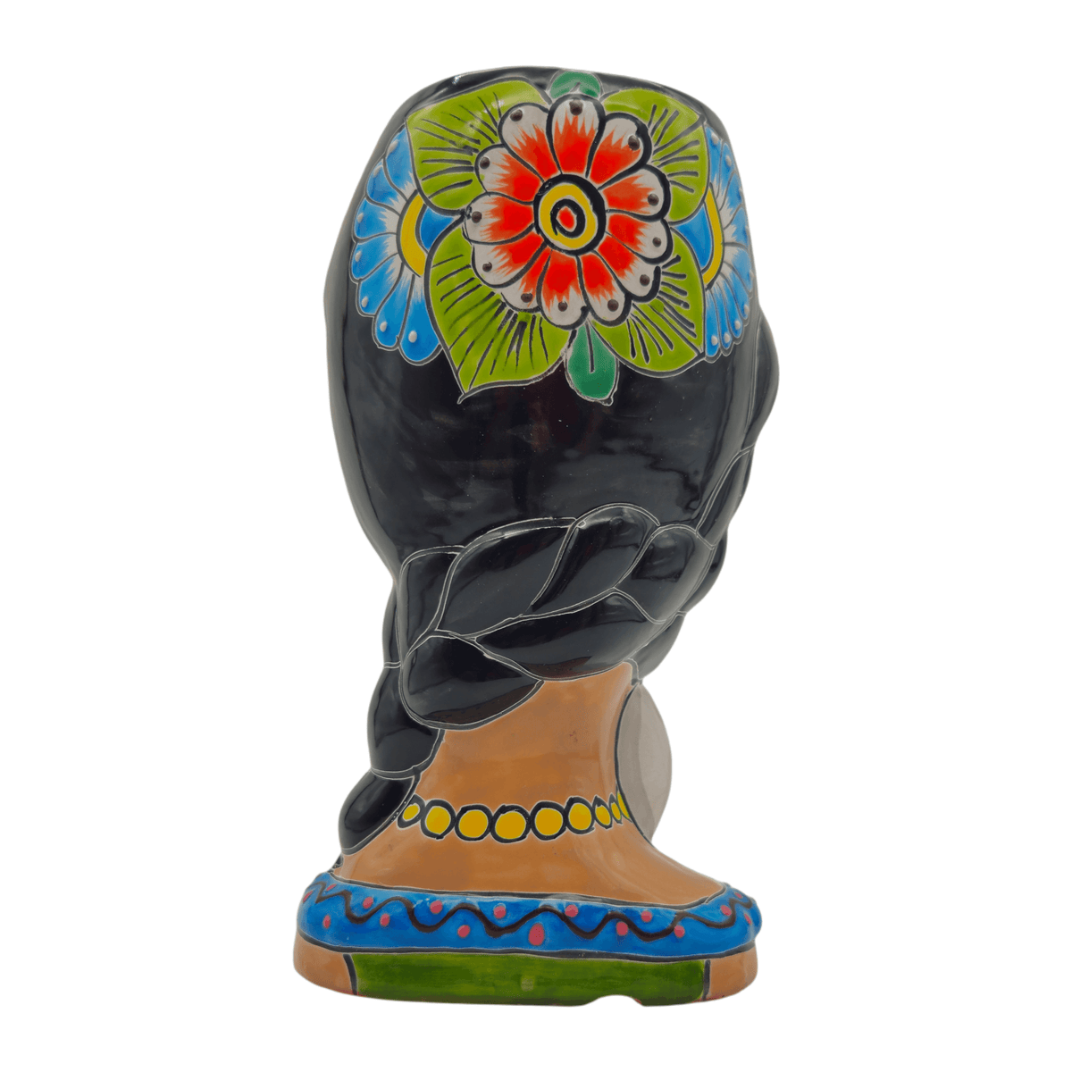 Talavera Lady & Bunny Planter | Colorful Mexican Decor Talavera Planter La Vie Bien Talavera Lady & Bunny Planter | Colorful Mexican Decor